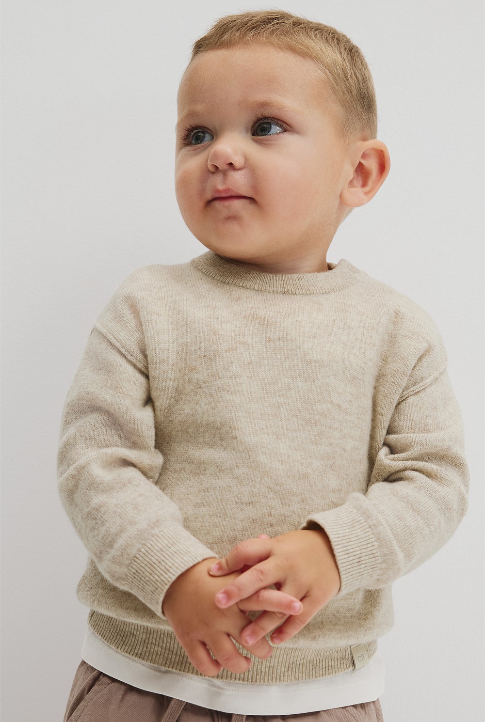 Merino Wool Cashmere Blend Knit