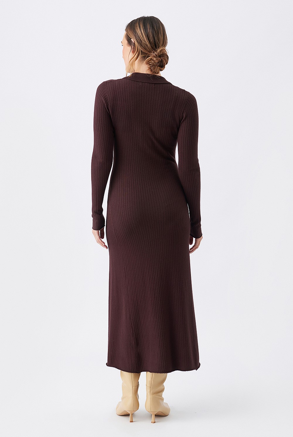 Hollie Polo Knit Maternity Dress