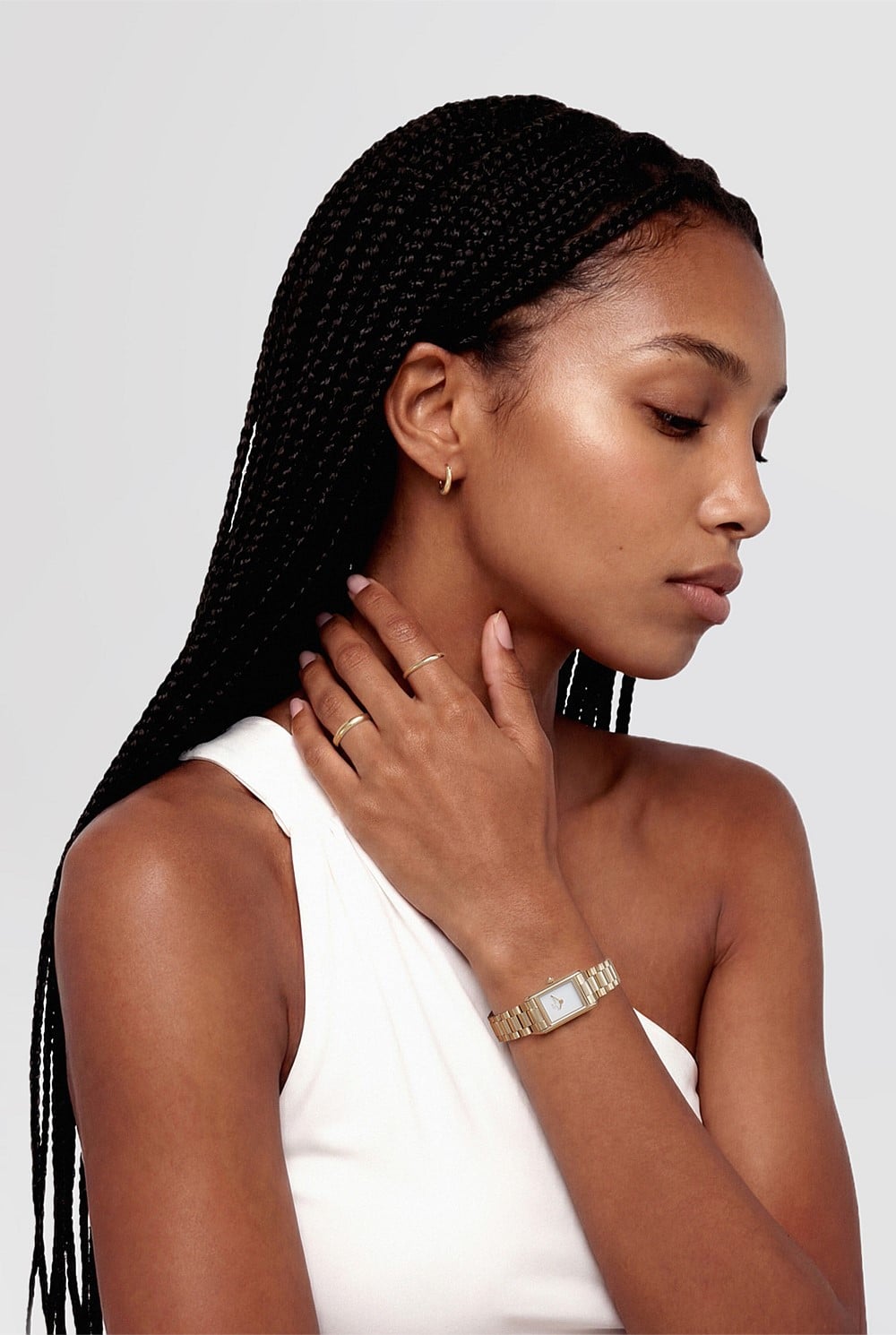 Bound Mini Link Gold Watch