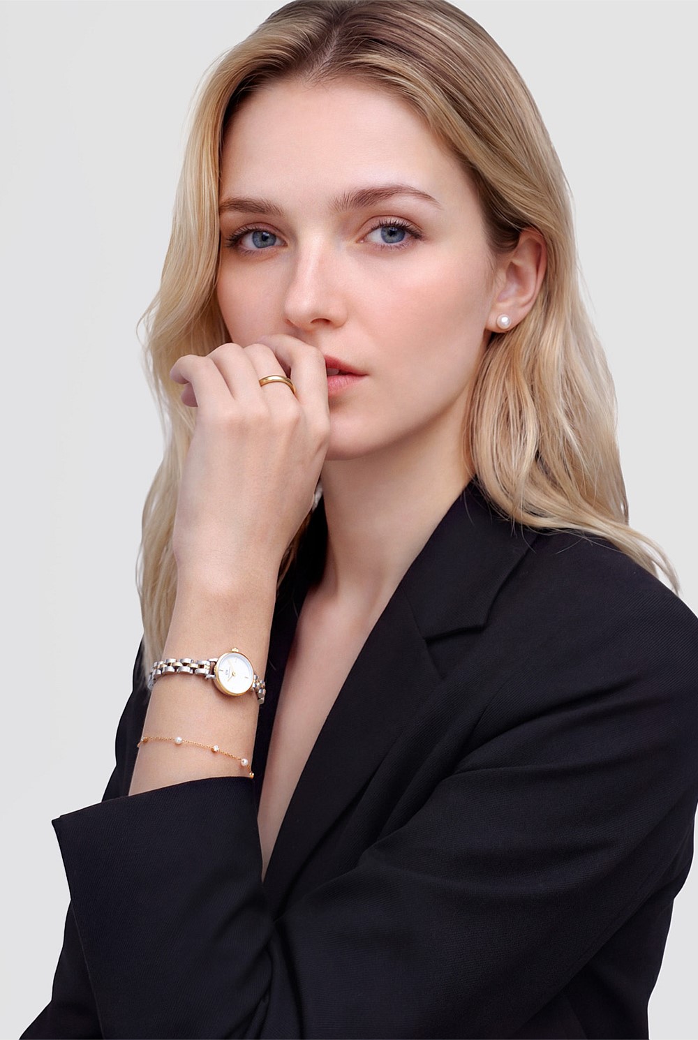 Petite Mini Arch Link Two Tone Watch
