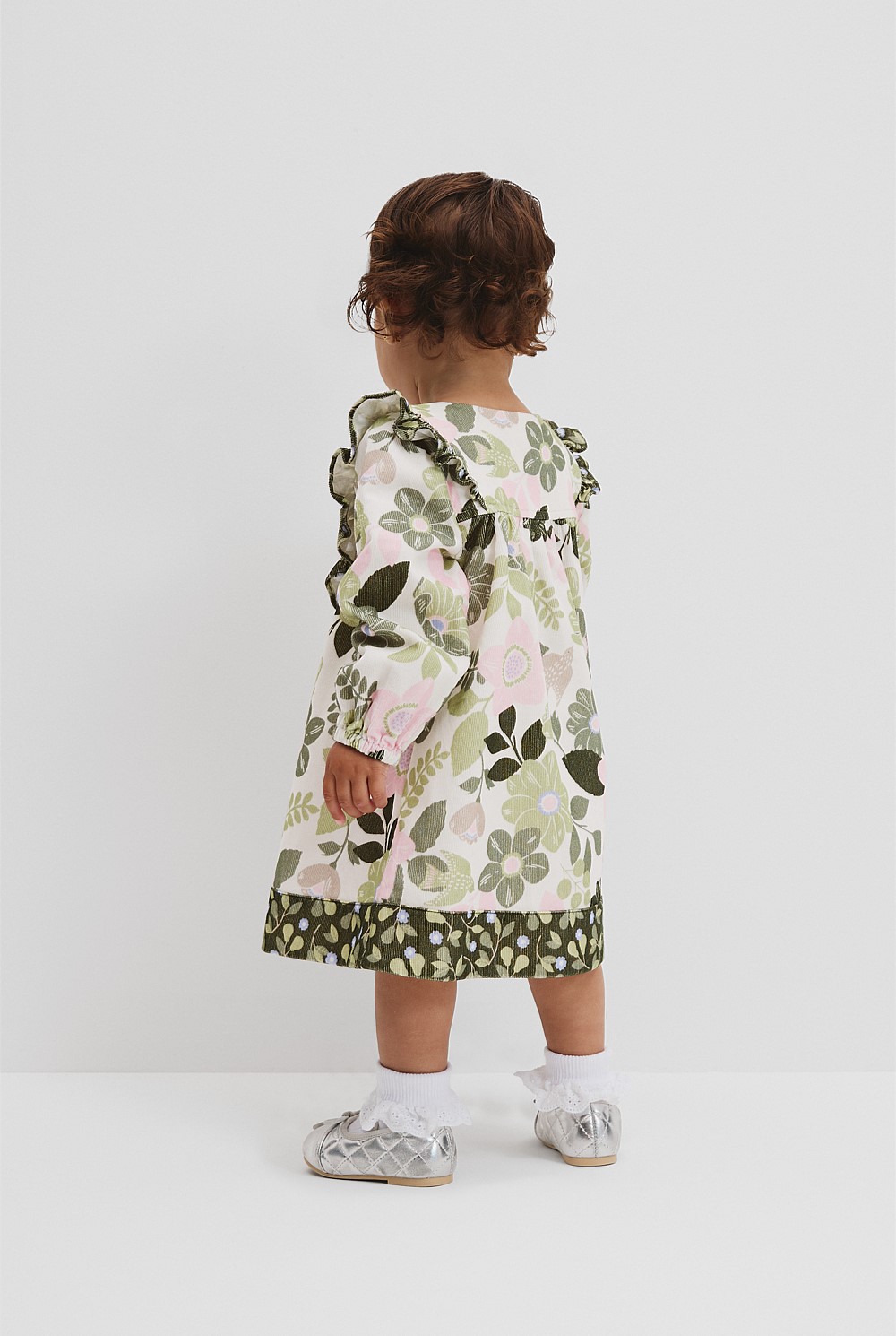 Cotton Blend Garden Frill Dress