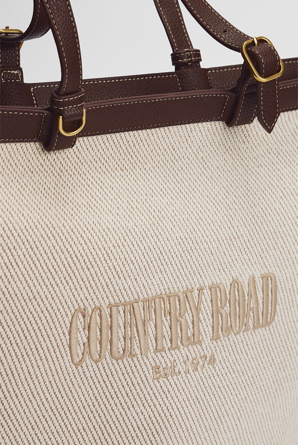 Curved Logo Shopper