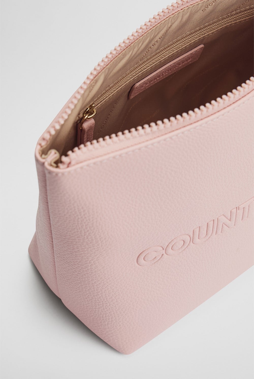 Branded Detail Tri Cosmetic Bag