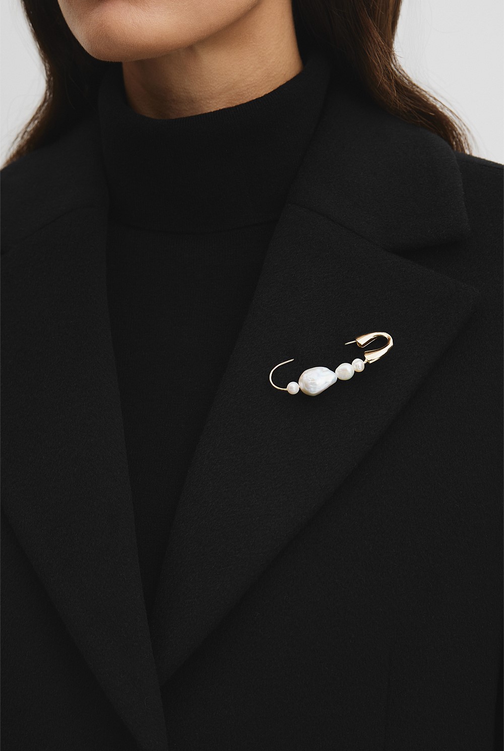 Lila Freshwater Pearl Brooch