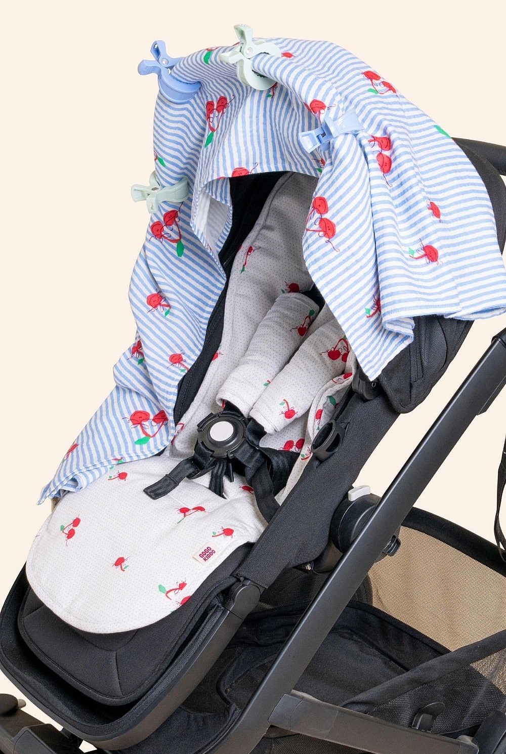 Light And Breathable Muslin Swaddle Duo - Cherry Chic