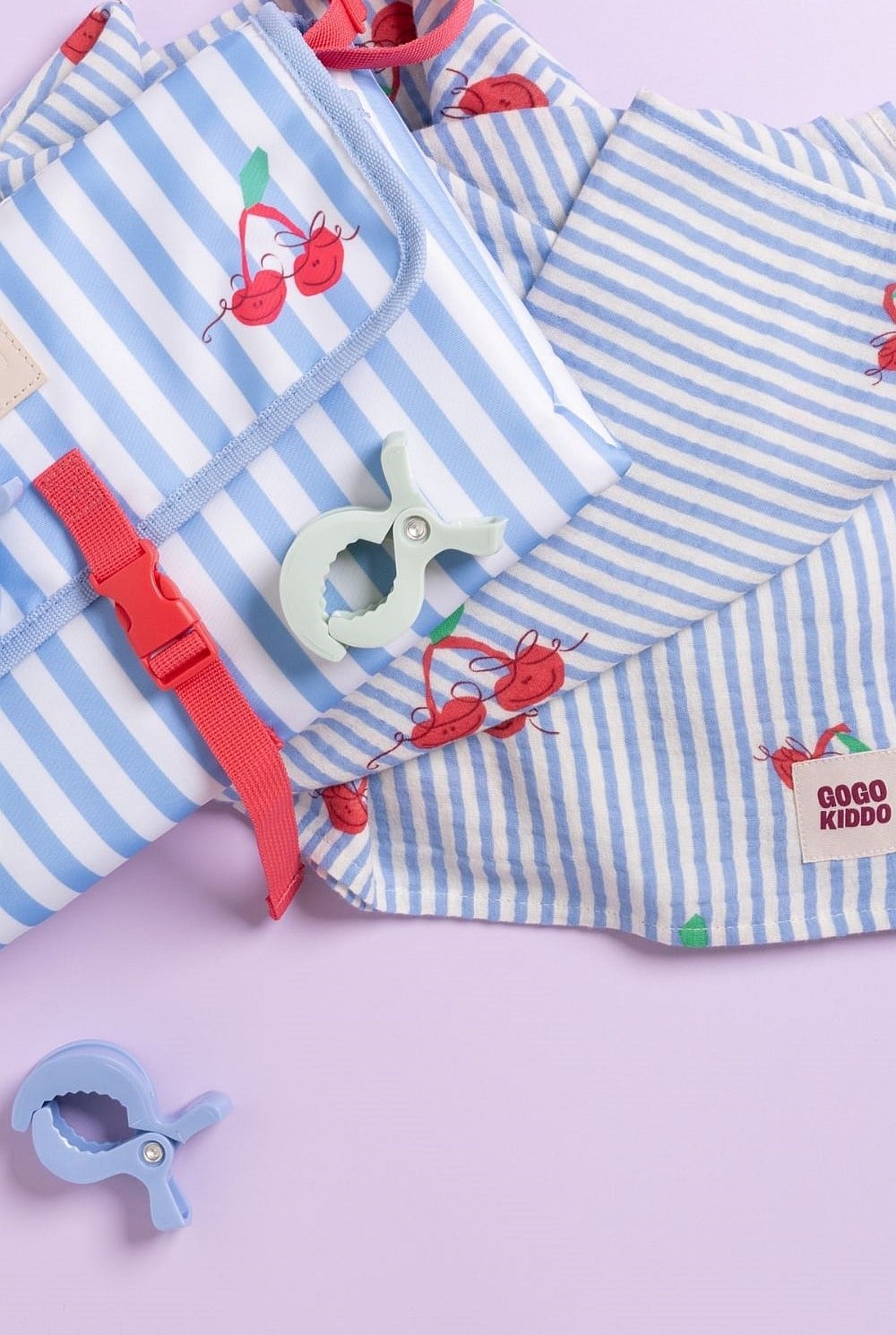 Light And Breathable Muslin Swaddle Duo - Cherry Chic