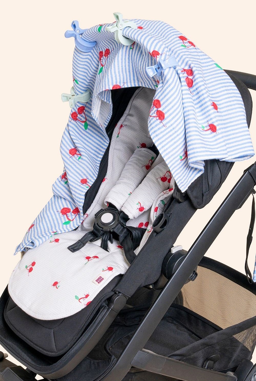 Light And Breathable Muslin Swaddle Wrap - Cherry Chic