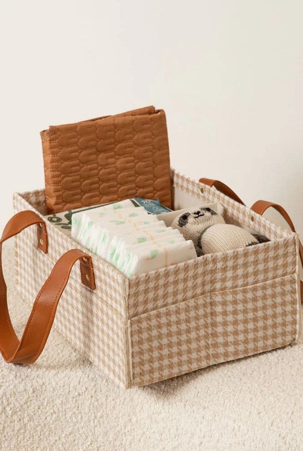 Mini Houndstooth Tan