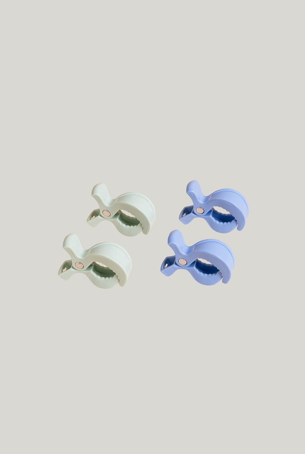 Really Handy Pram And Car Clips 4-pack - Seafoam/periwinkle