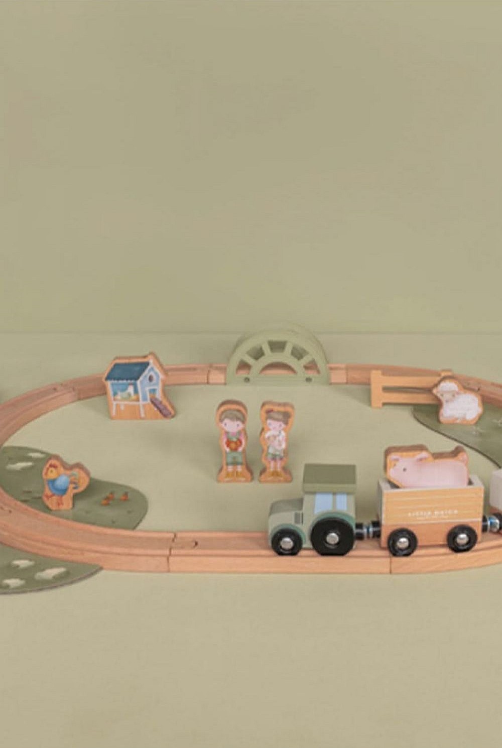 Little Farm Wooden Train Track