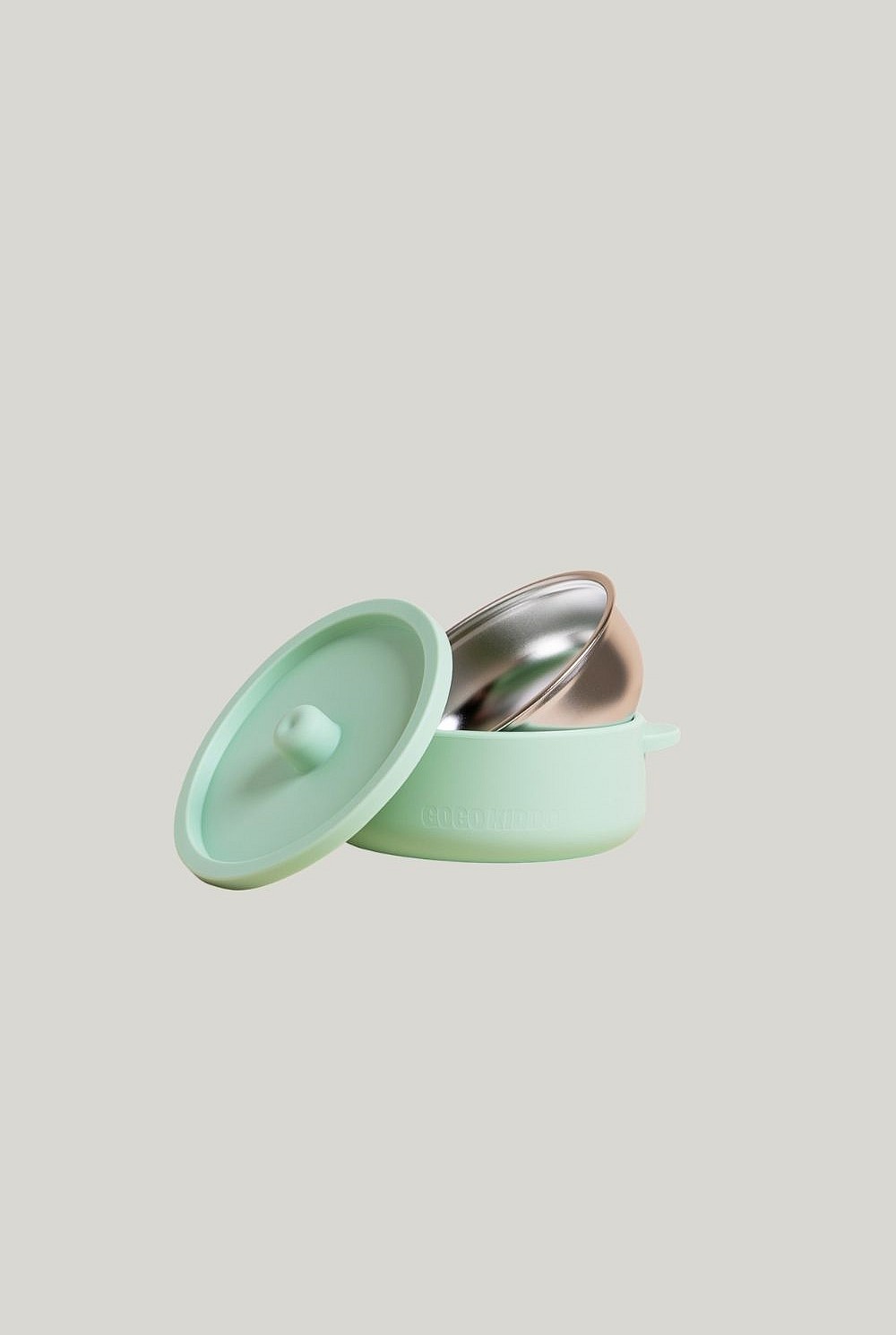 Fun Firsts Stainless Steel Bowl With Silicone Sleeve And Lid