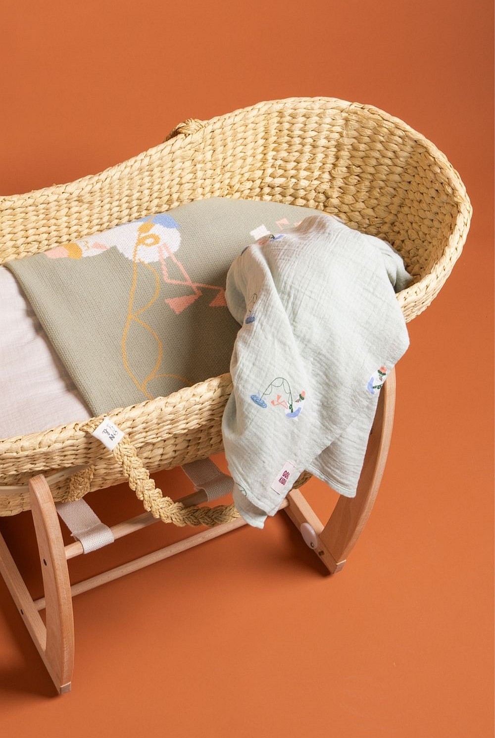 Light And Breathable Muslin Swaddle Wrap - Gulls Gone Fishing