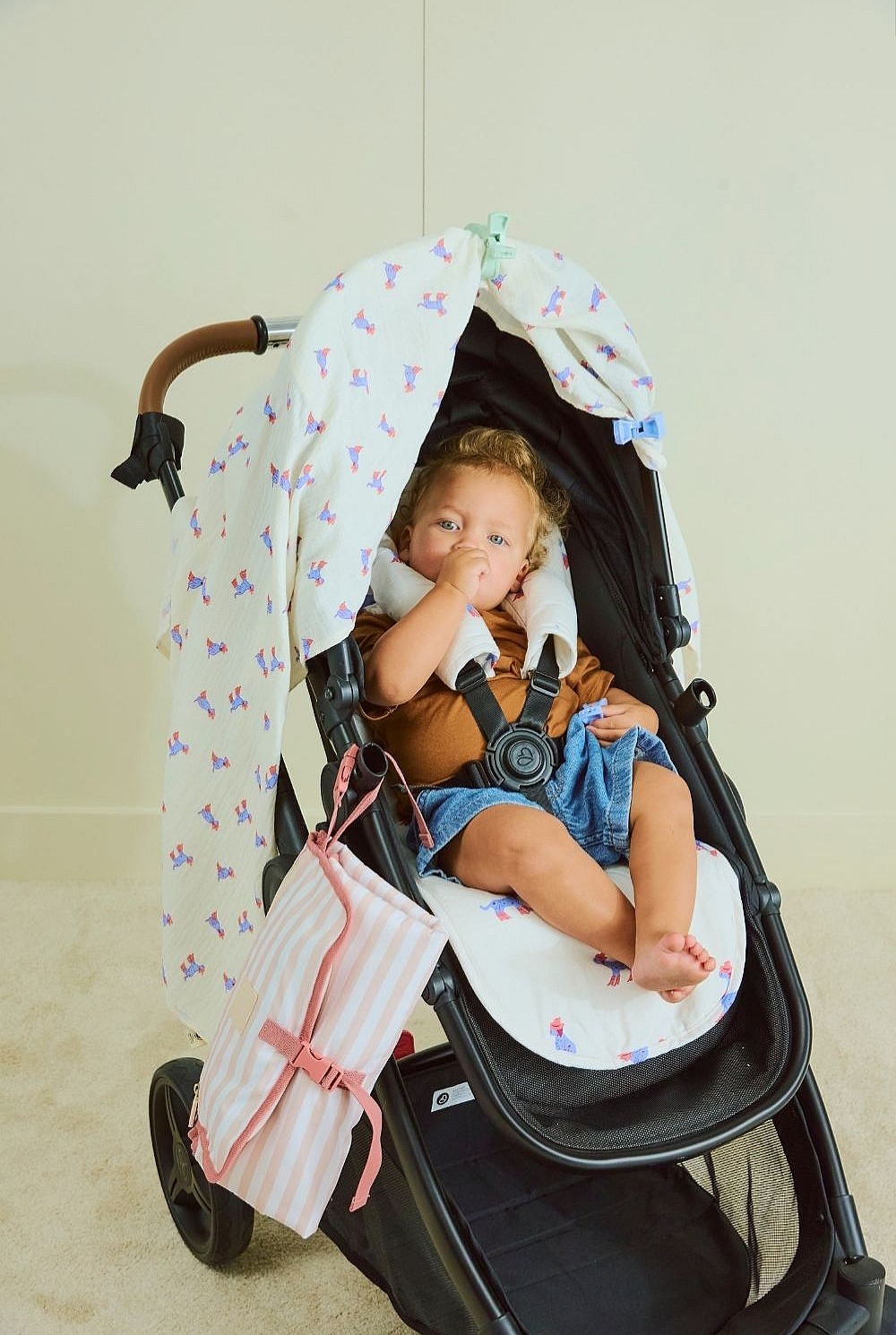 Cosy Pram Liner And Harness Protector - Yeehaw Dog