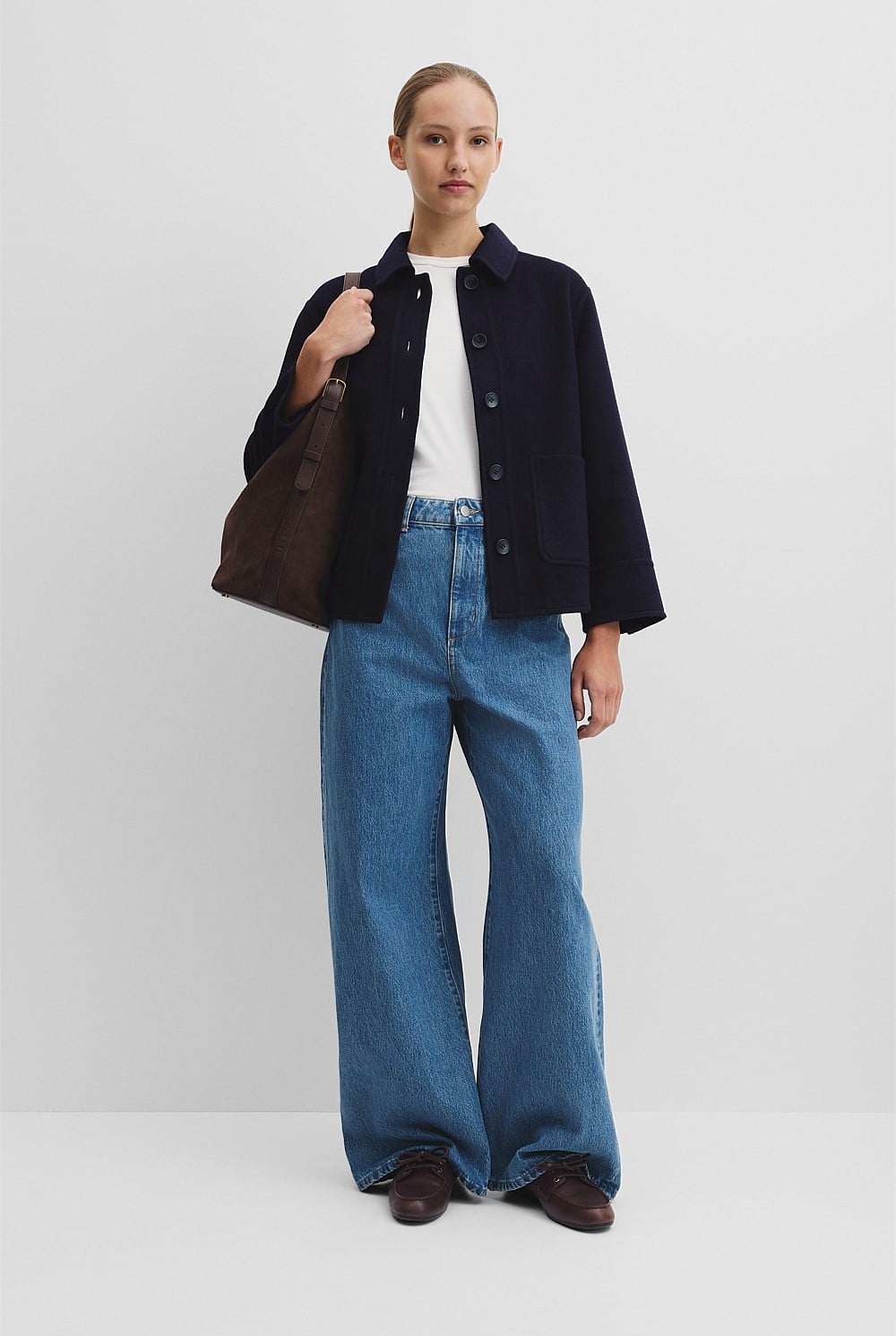 Wool Blend Lightweight Jacket