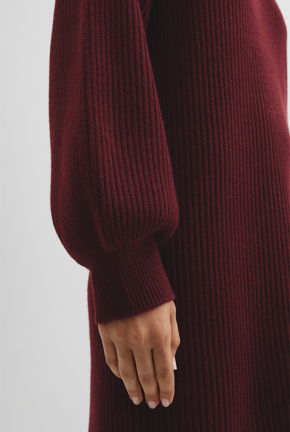 Australian Cotton Blend Knit Mini Dress