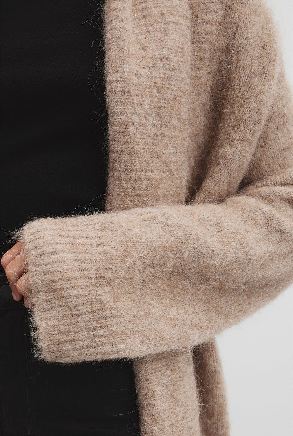 Fluffy Longline Cardigan