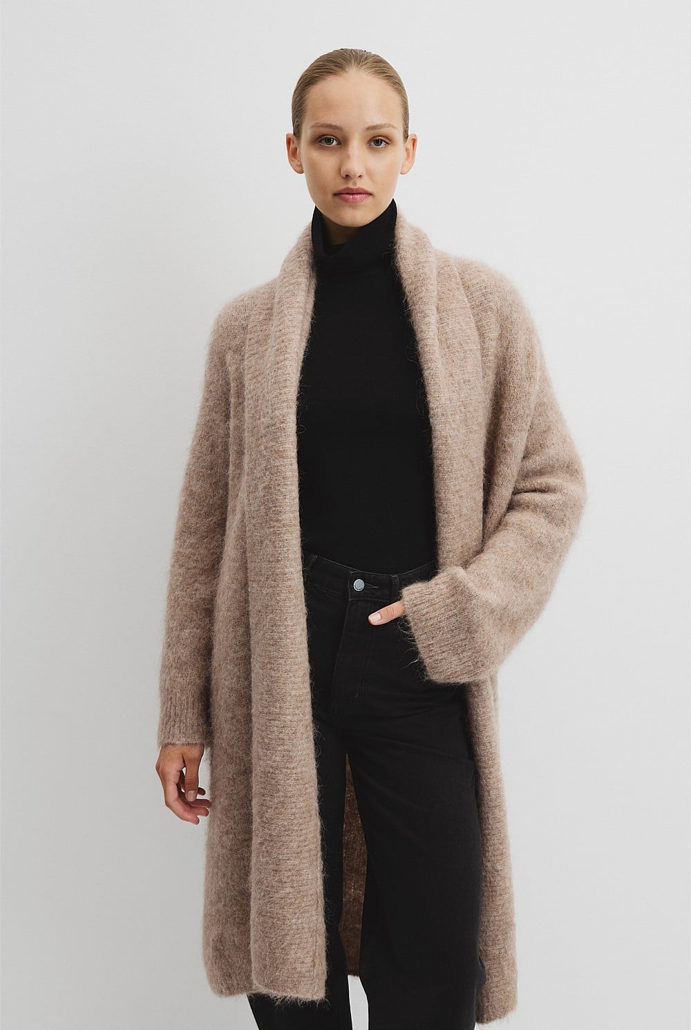 Fluffy Longline Cardigan