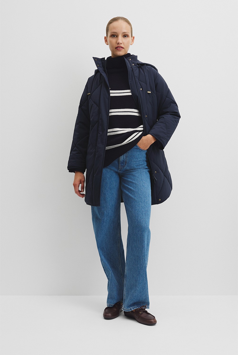 Longline Puffer Coat