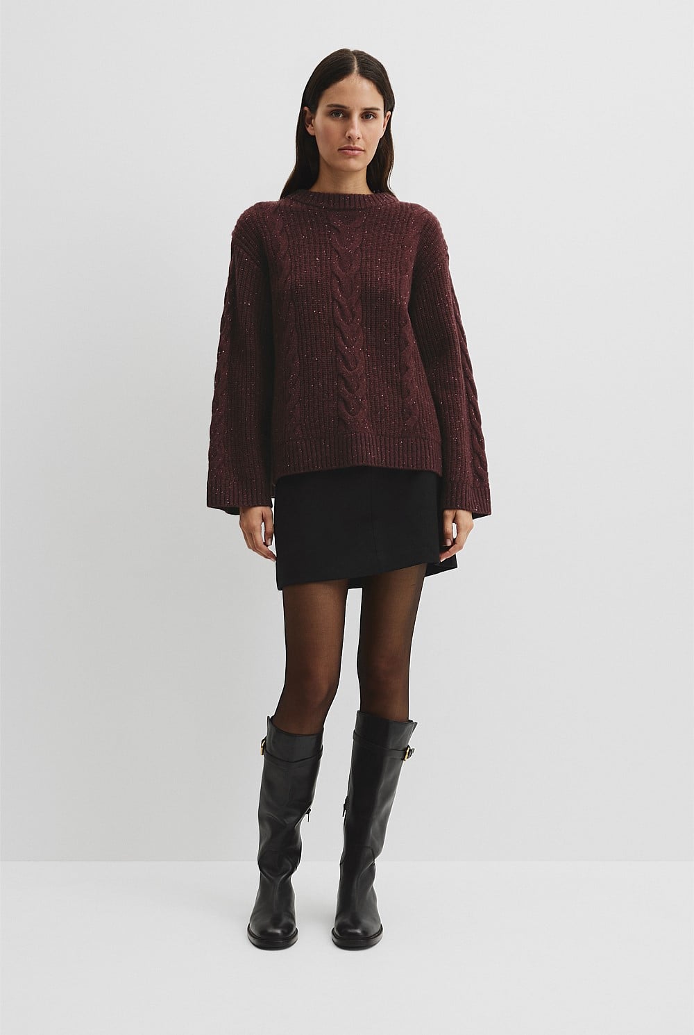 Longline Cable Knit