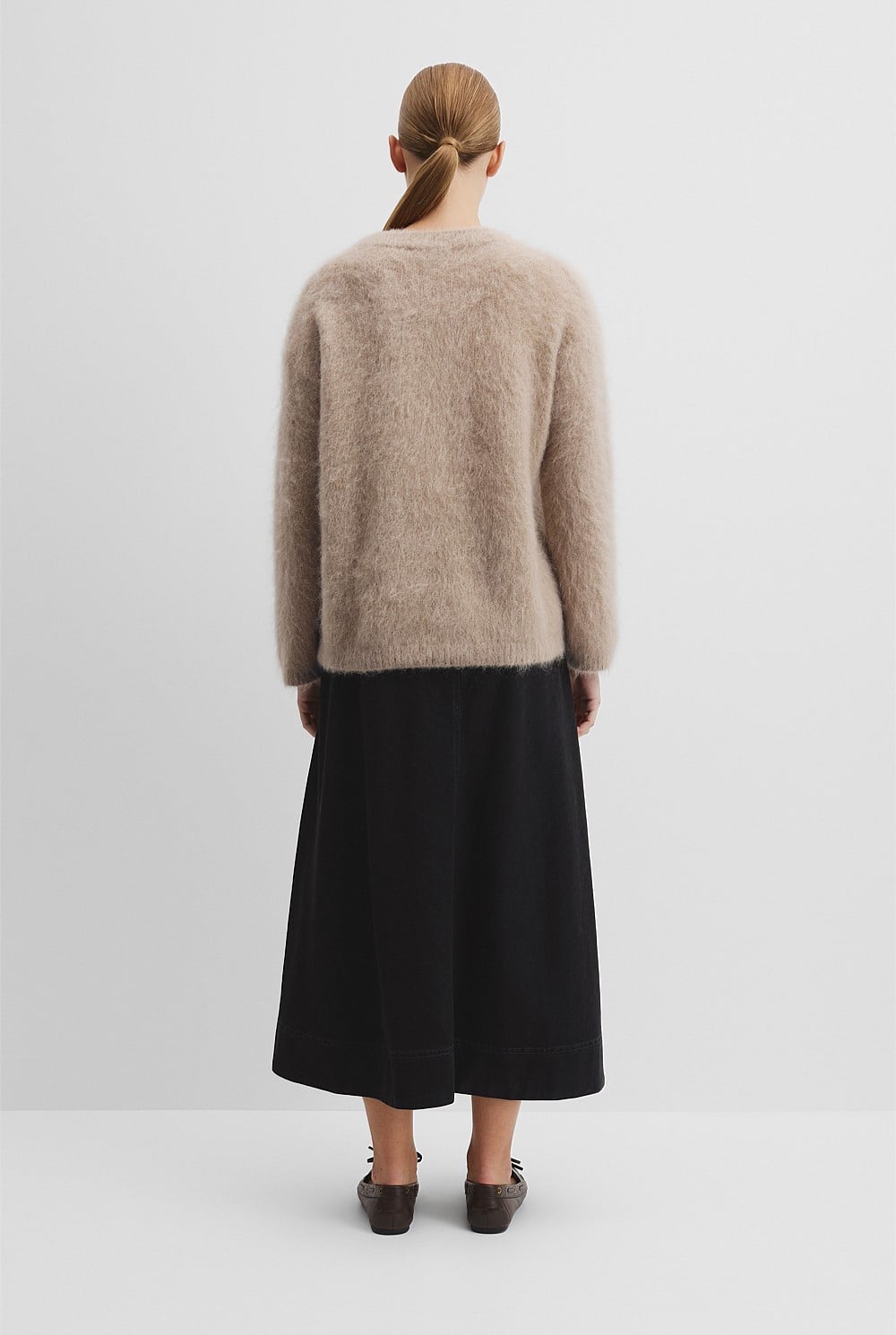 Long Sleeve Fluffy Crew Knit