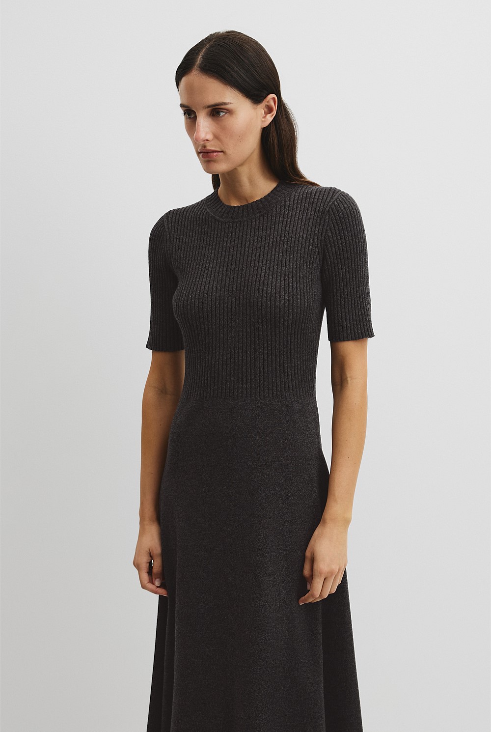 Compact Knit Midi Dress