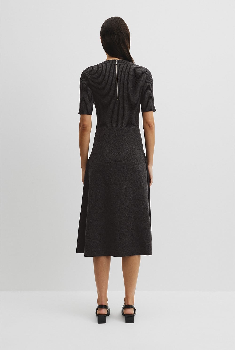 Compact Knit Midi Dress