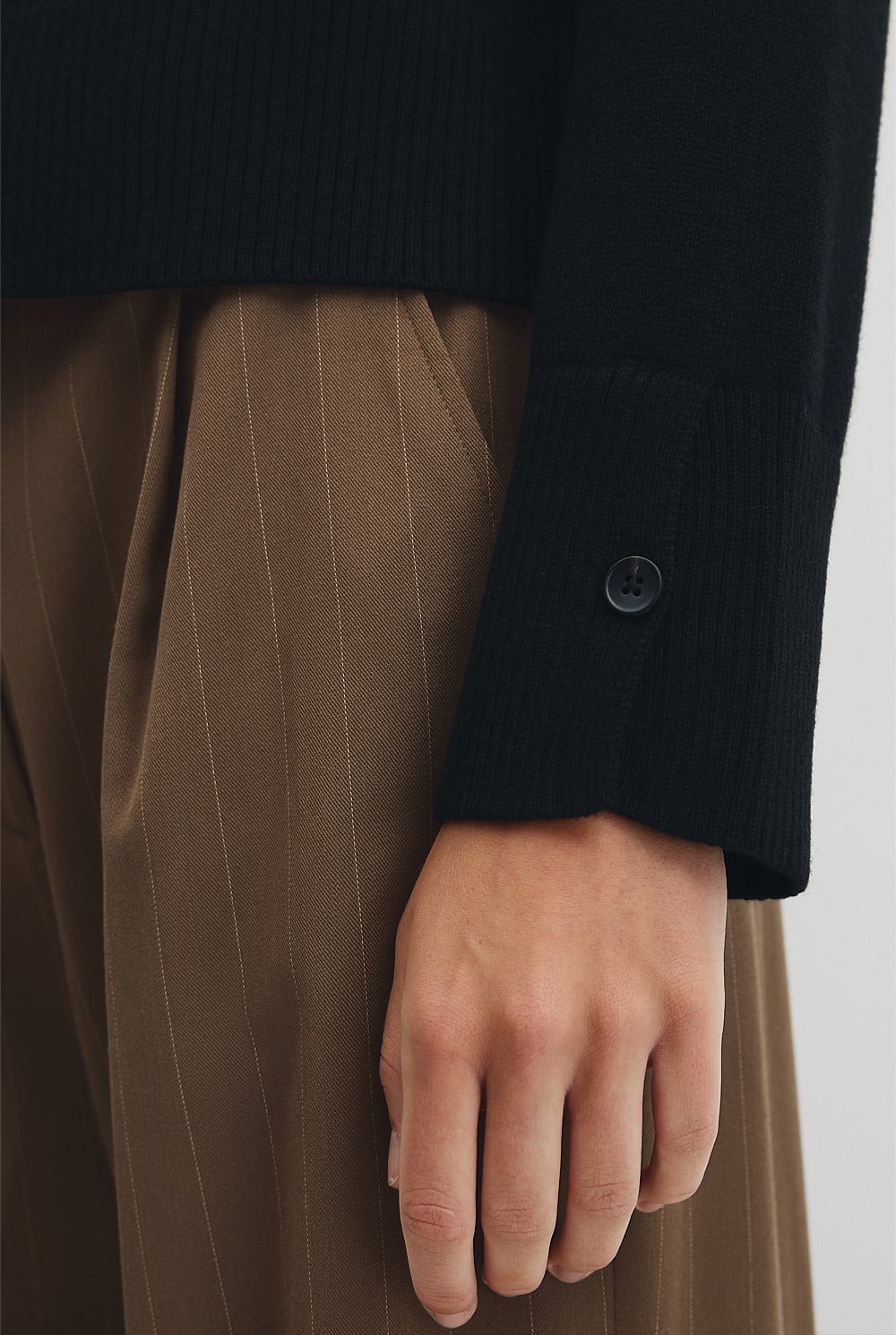 Button Neck Knit