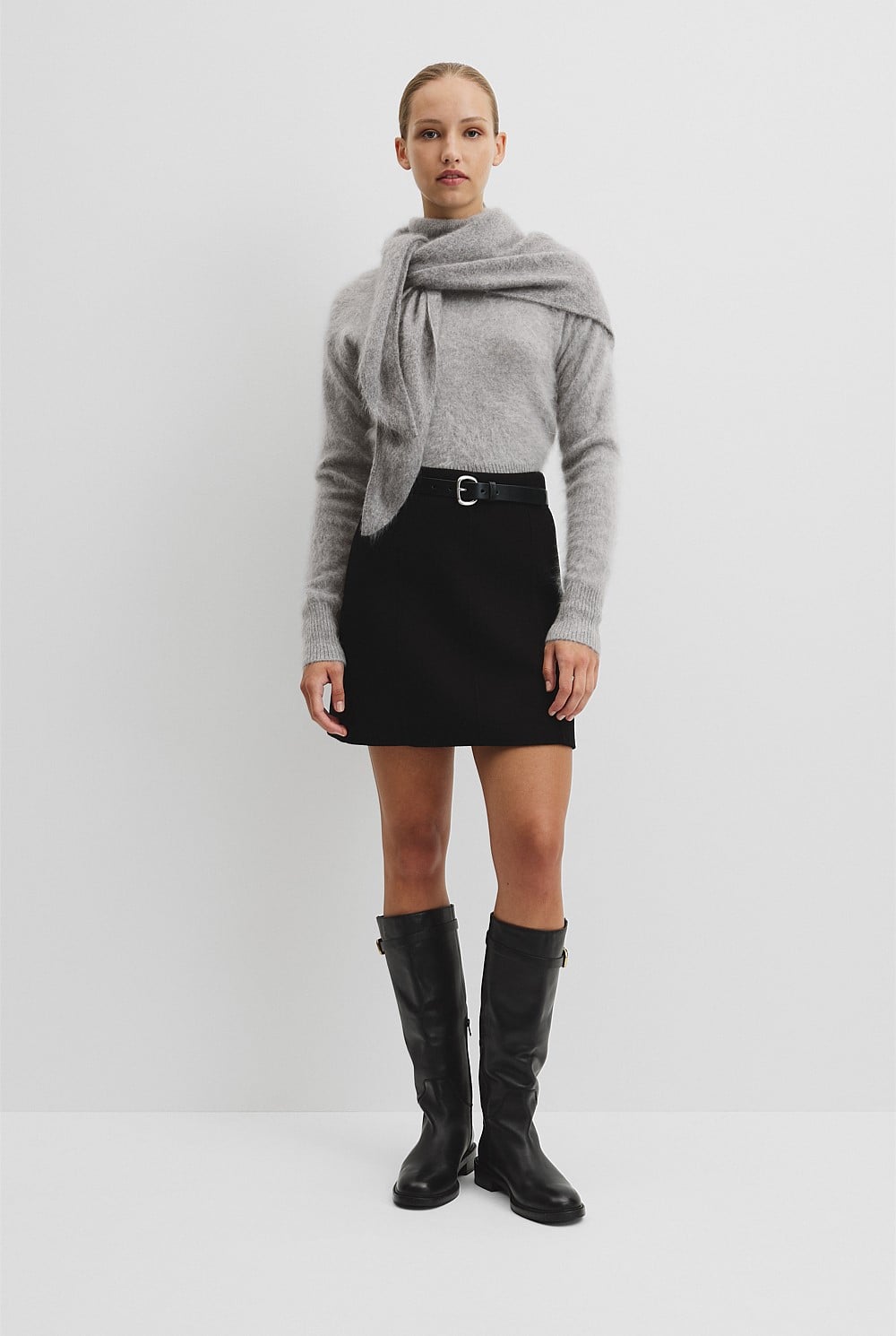 Cashmere Roll Neck Knit