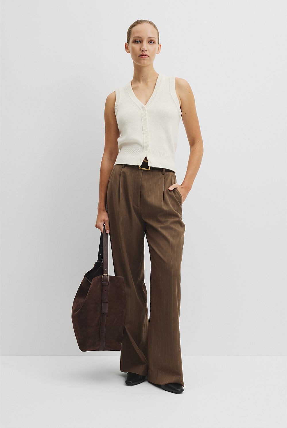 Cotton Cash Knit Vest