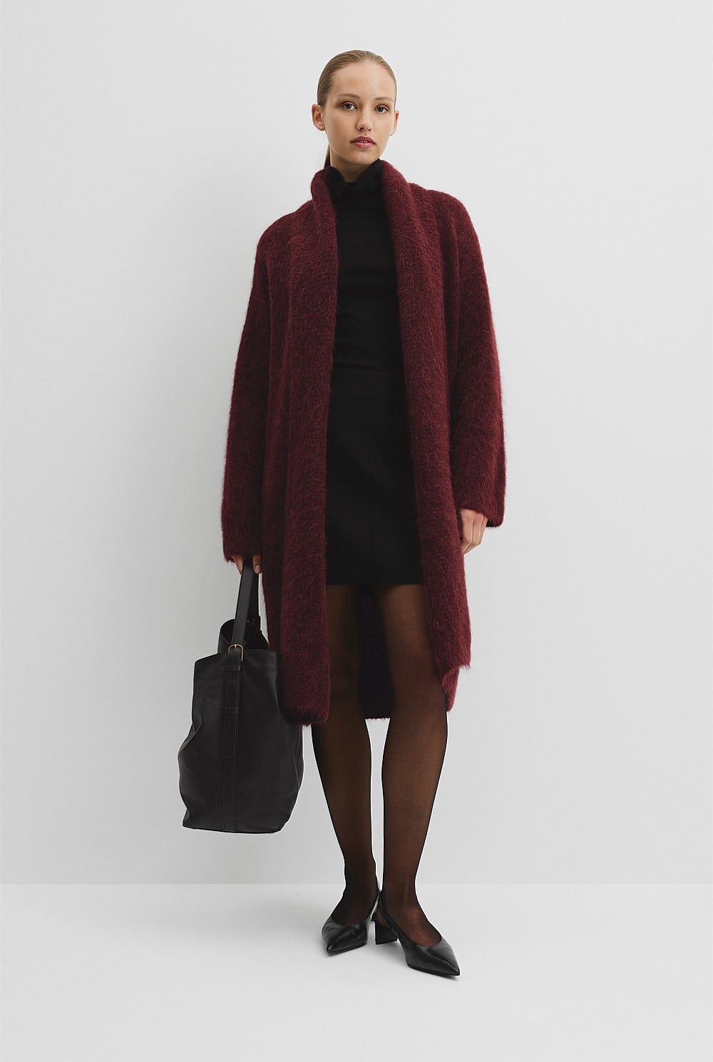 Fluffy Longline Cardigan