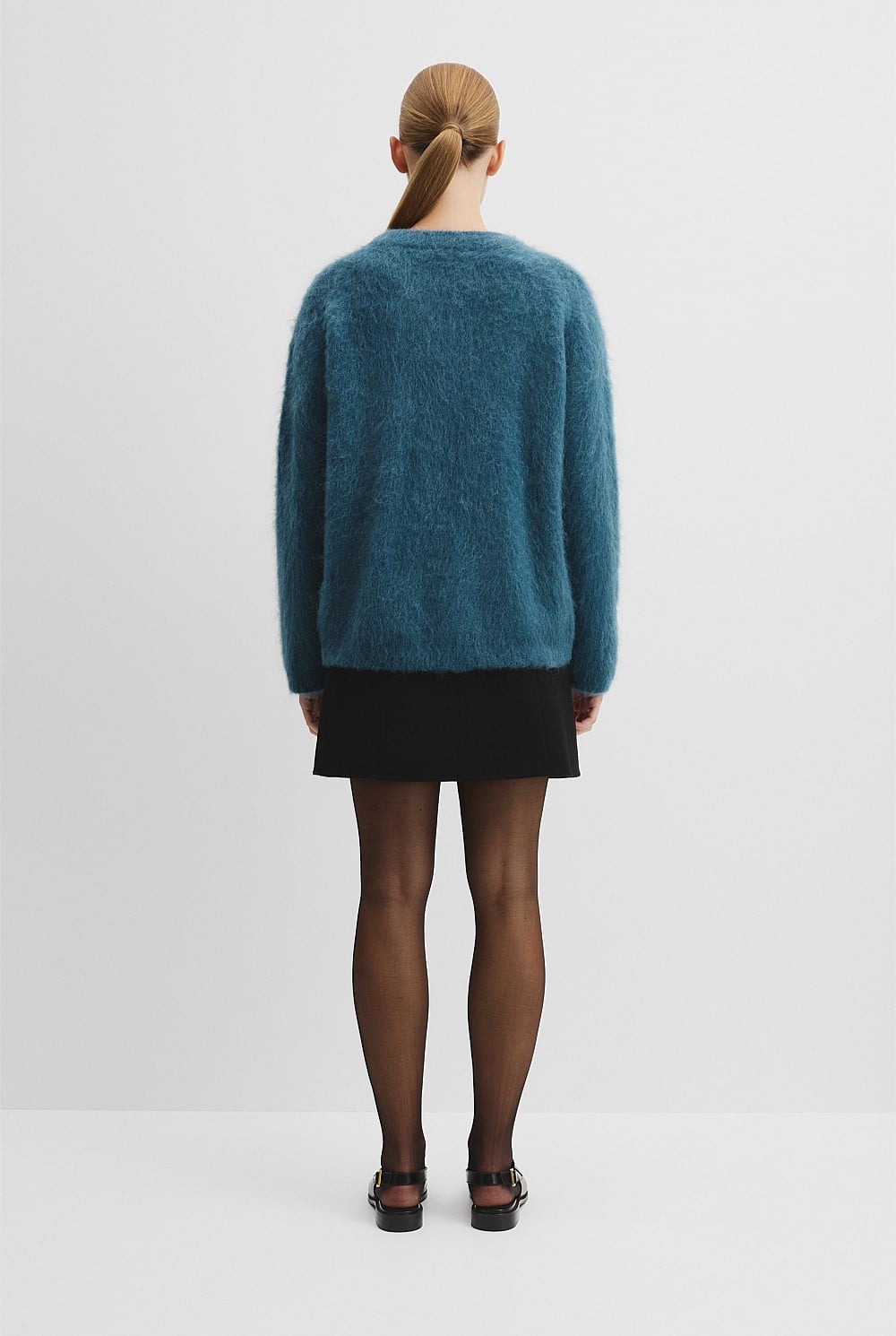 Long Sleeve Fluffy Crew Knit
