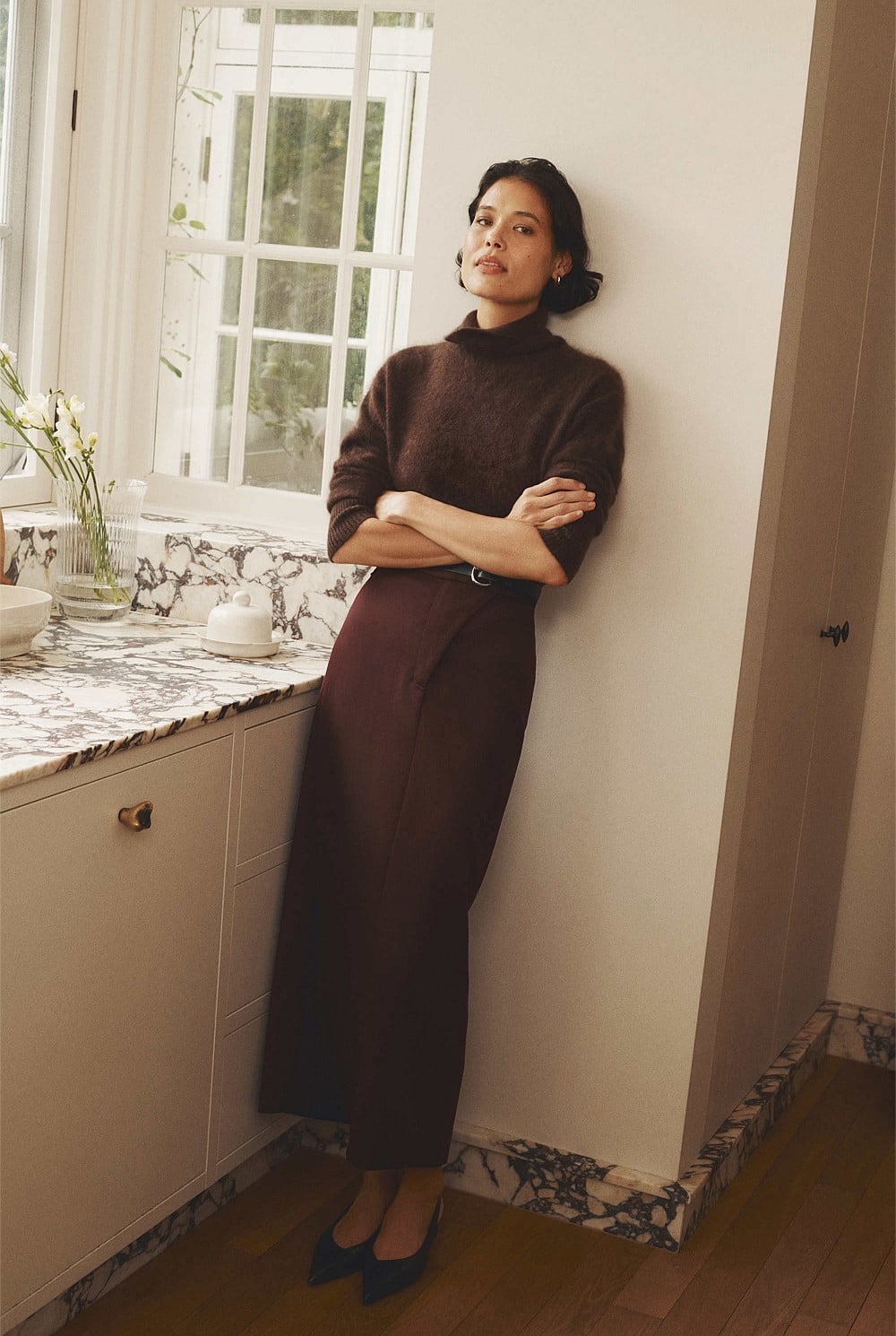 Cashmere Roll Neck Knit