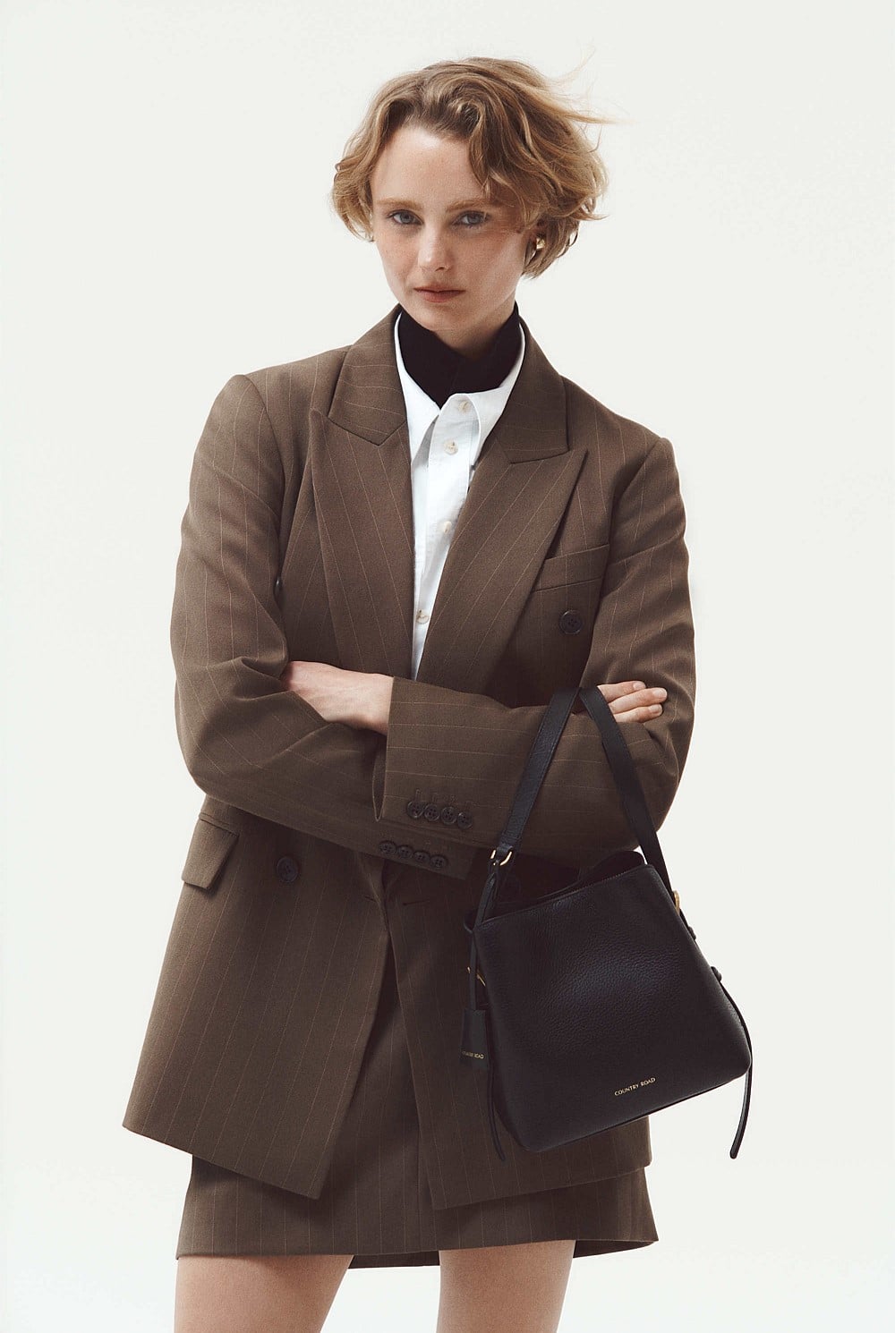 Pinstripe Double Breasted Blazer