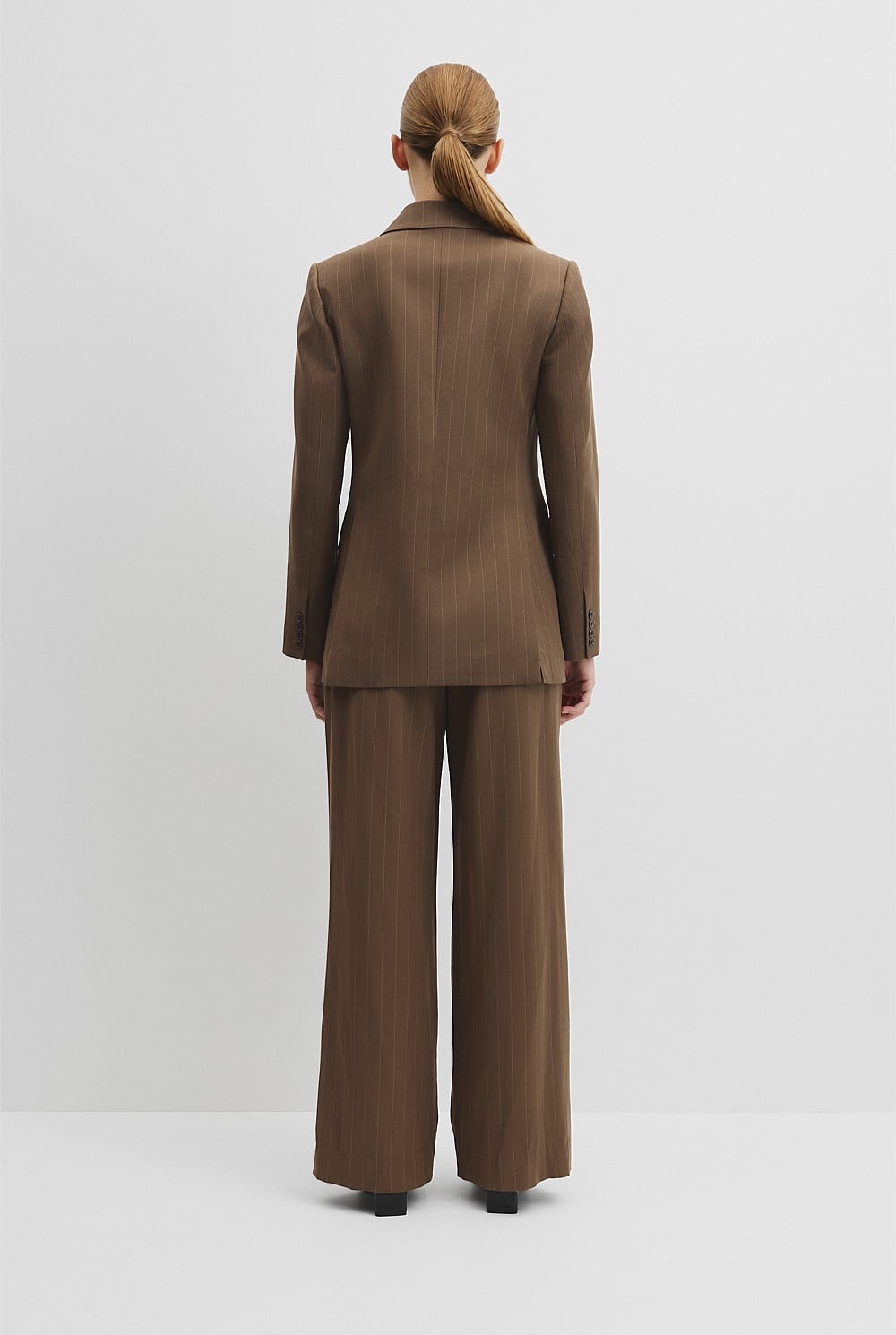 Pinstripe Double Breasted Blazer