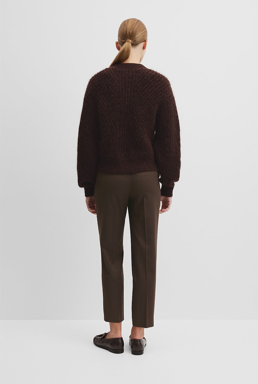 Long Sleeve Fluffy Knit Cardigan