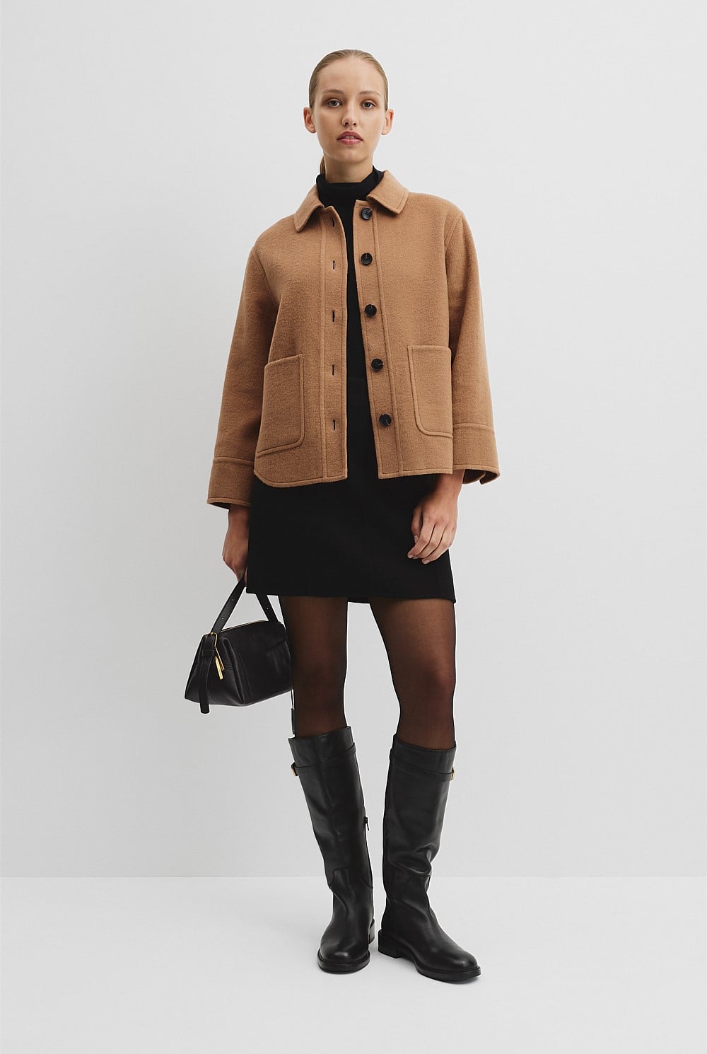 Wool Blend Lightweight Jacket