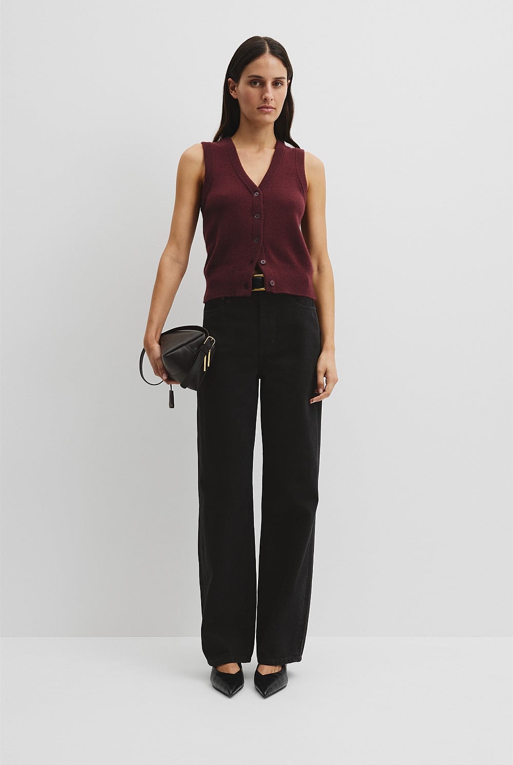 Cotton Cash Knit Vest