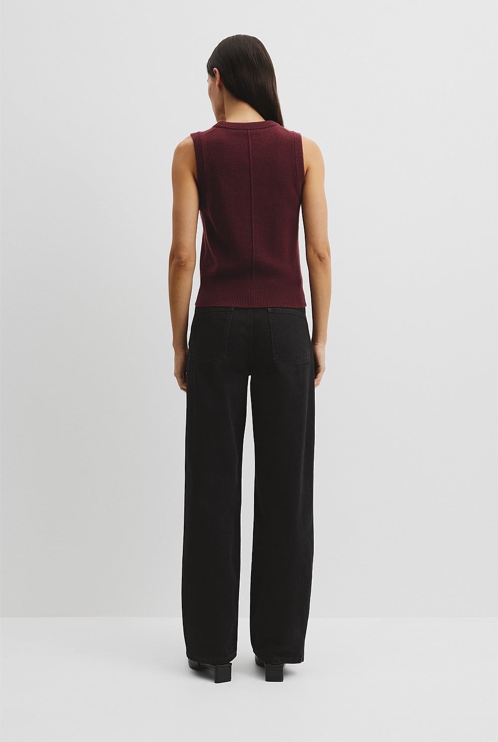 Cotton Cash Knit Vest