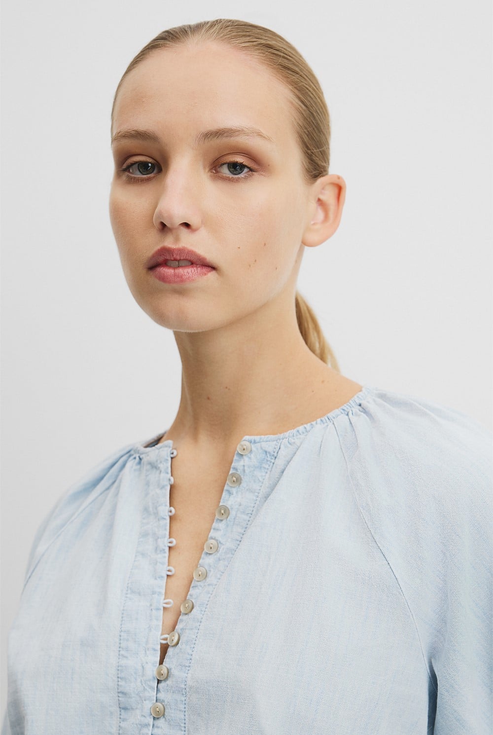 Gathered Cotton Top