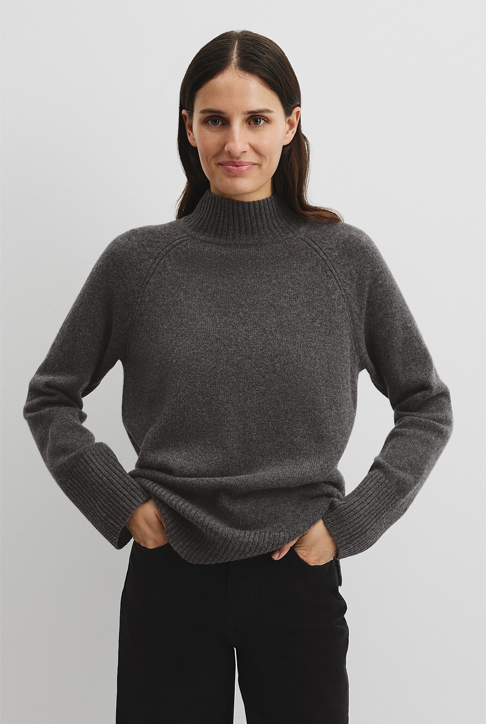 Merino Funnel Neck Knit