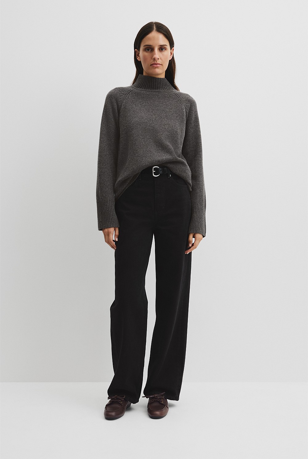 Merino Funnel Neck Knit