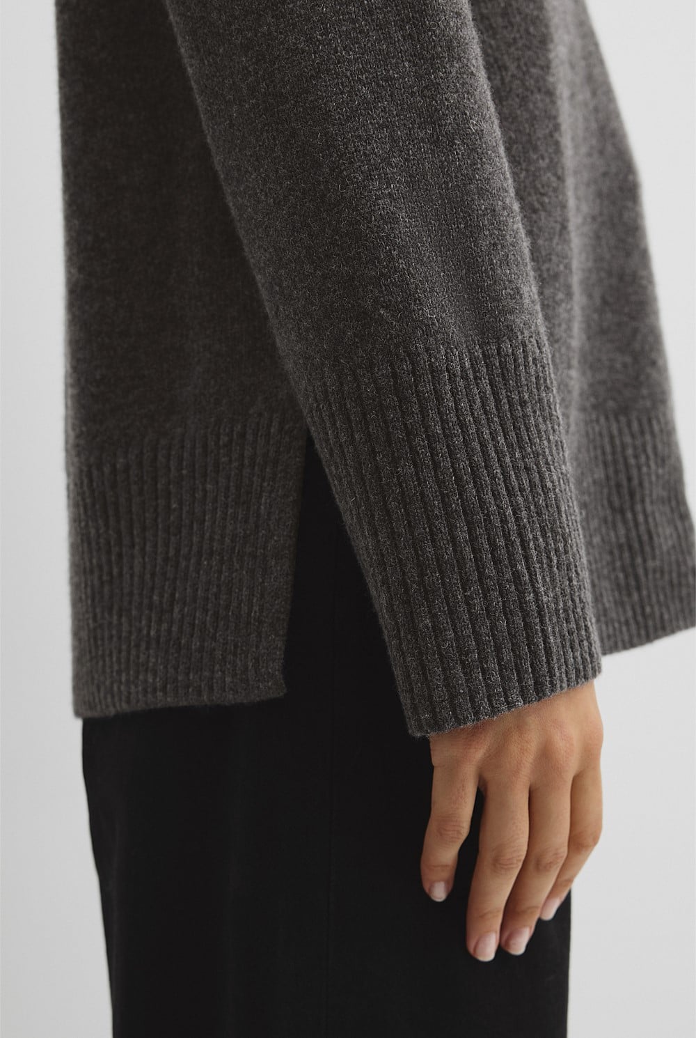 Merino Funnel Neck Knit