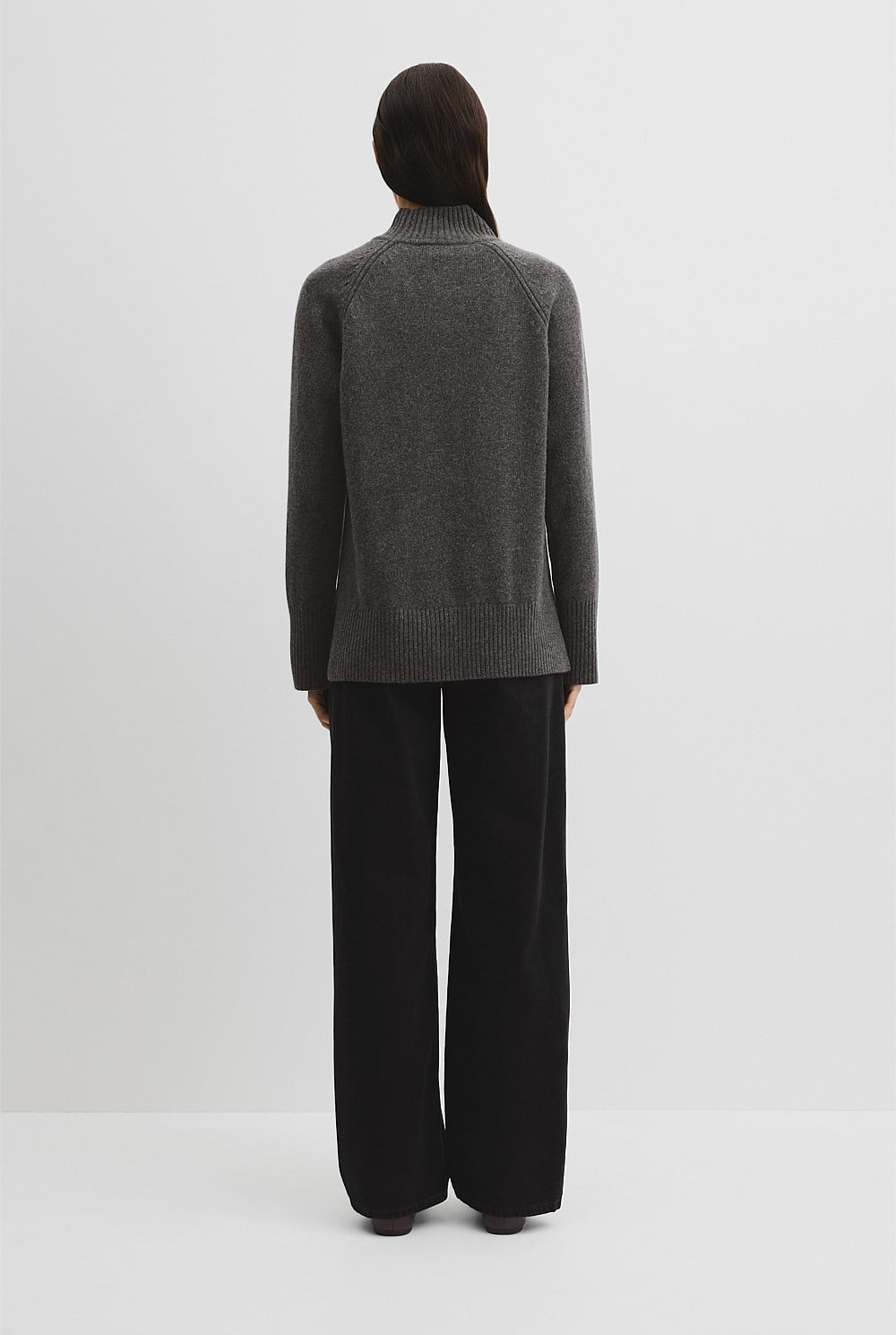 Merino Funnel Neck Knit