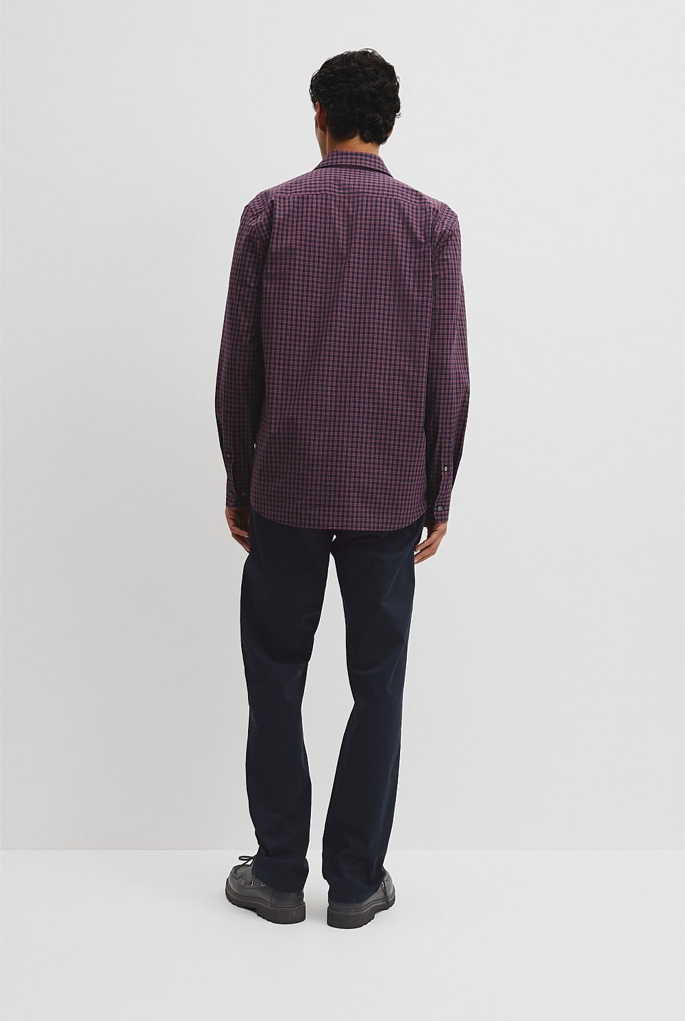 Slim Fit Cotton Check Shirt