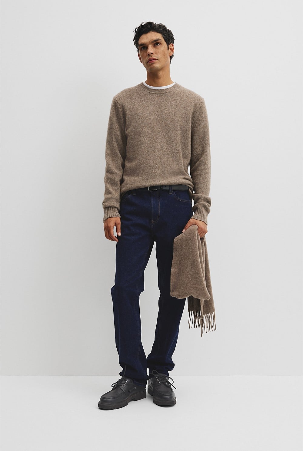 Merino Wool Yak Crew Neck Knit