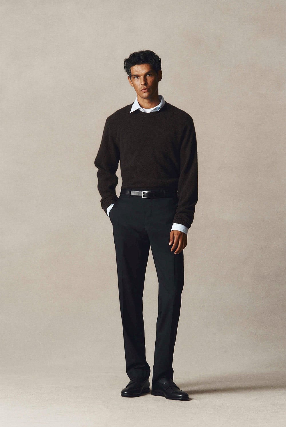 Merino Wool Yak Crew Neck Knit