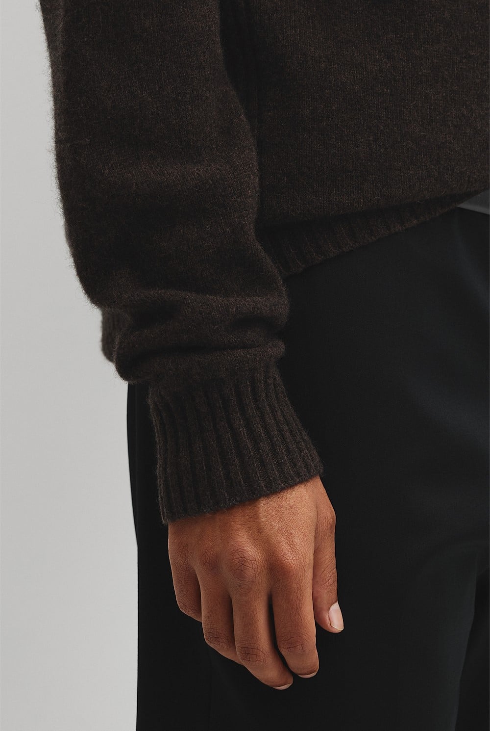 Merino Wool Yak Crew Neck Knit