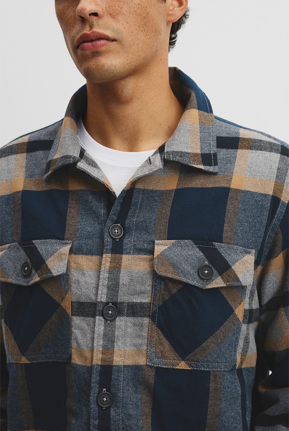 Check Sherpa Overshirt