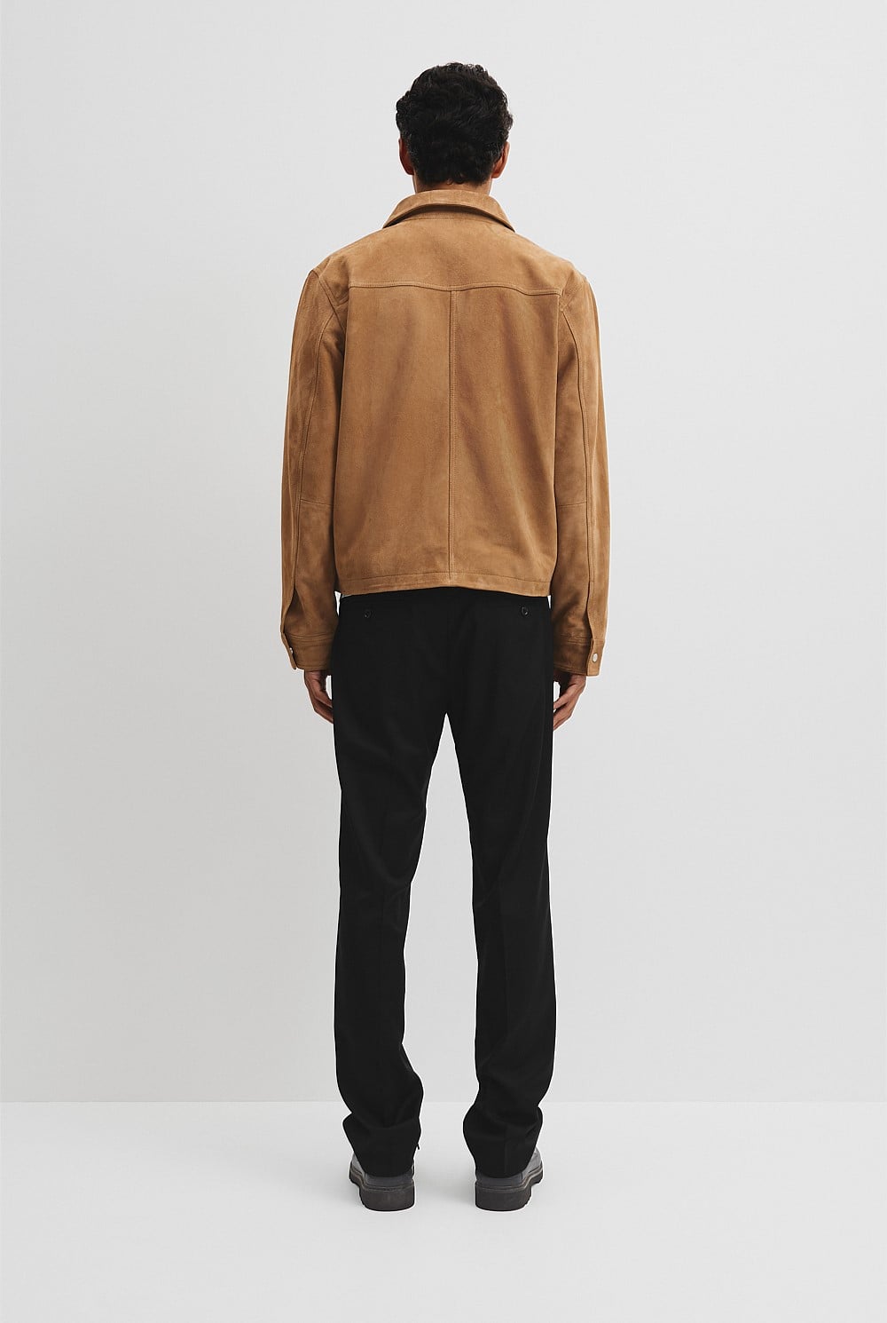 Suede Zip Through Jacket