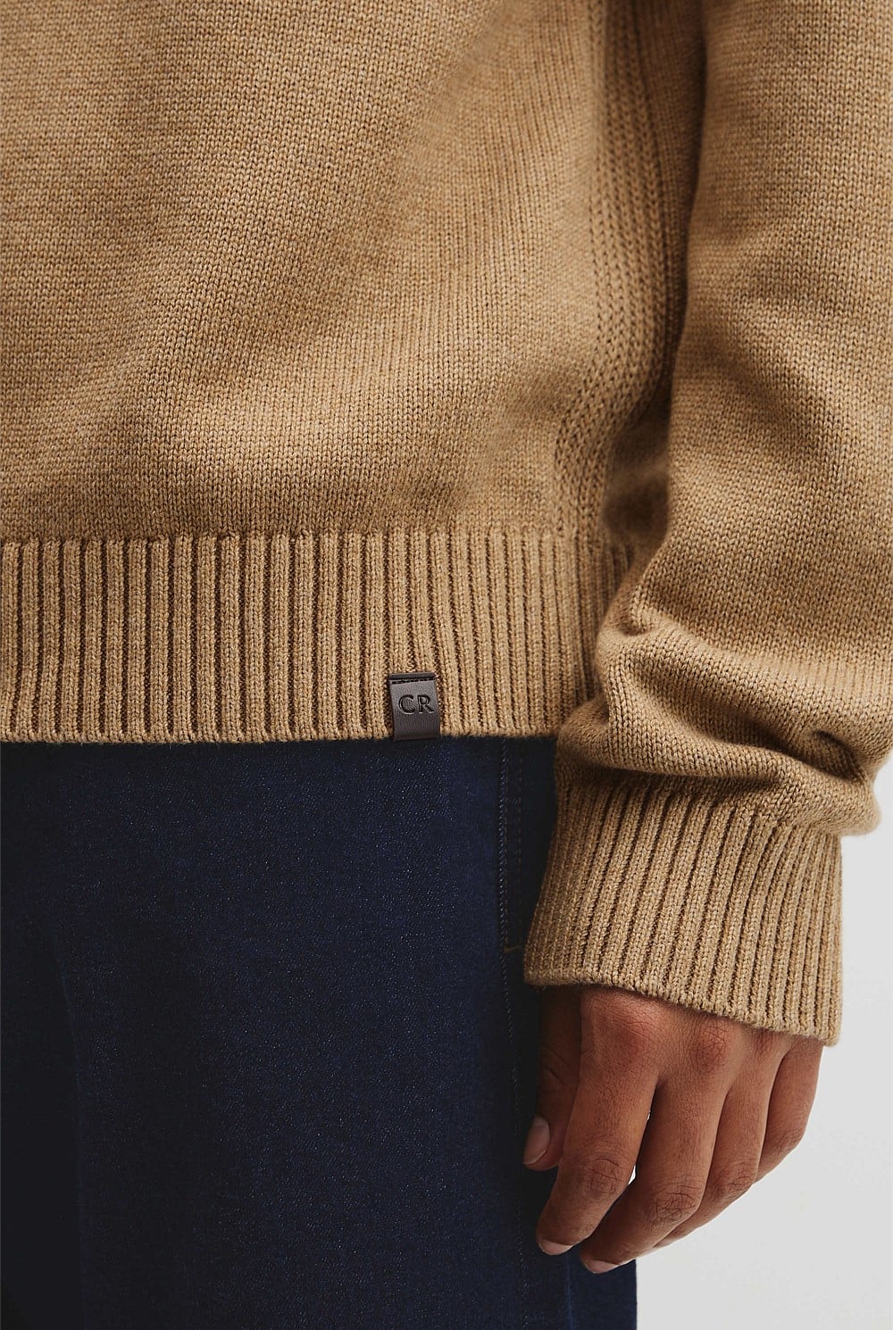 Australian Good Earth Cotton Crew Neck Knit